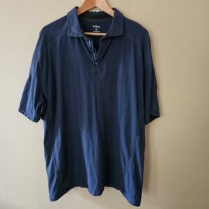 Kuhl Men's Wildfibre Organic Cotton Polo Shirt Size XXL Blue Hiking Outdoor